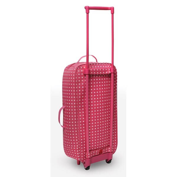 Badger Basket Trolley Doll Carrier with Rocking Bed and Bedding - Pink/Star 10 Badger Basket Trolley Doll Carrier with Rocking Bed and Bedding - Pink/Star