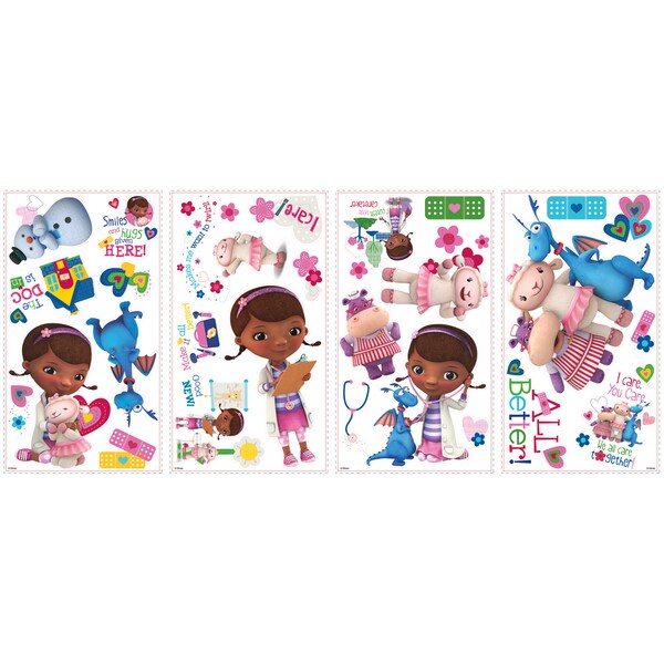 Doc McStuffins Peel & Stick Wall Decals 3 Doc McStuffins Peel & Stick Wall Decals
