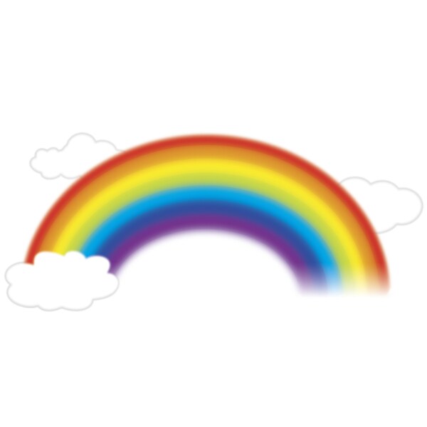 Over the Rainbow Peel and Stick Giant Wall Decal