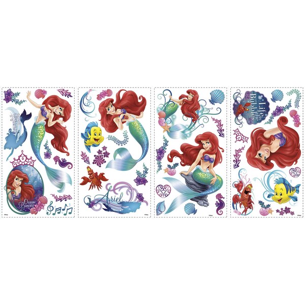 The Little Mermaid Peel and Stick Wall Decals