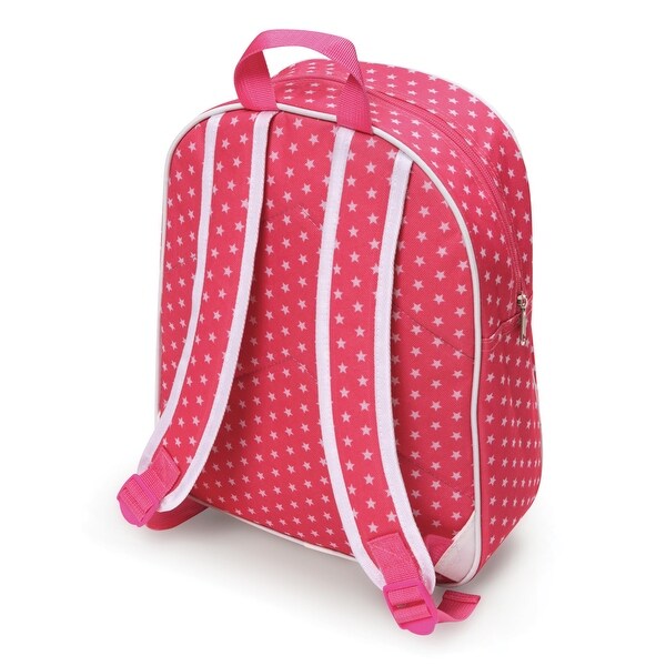 Badger Basket Doll Travel Backpack - Pink/Star