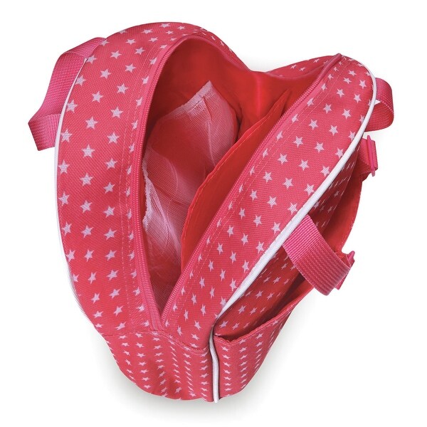 Badger Basket Doll Travel Backpack - Pink/Star