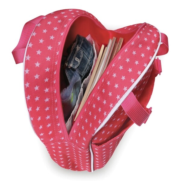 Badger Basket Doll Travel Backpack - Pink/Star