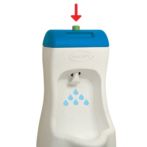 Peter Potty Flushable Toddler Urinal - White