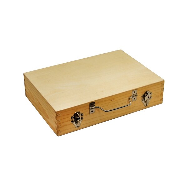 16-piece Metal Toy Tool Kit with Wood Box