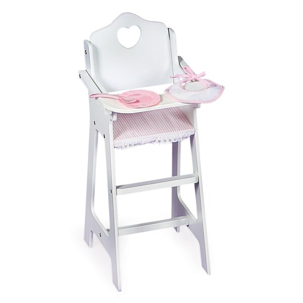 Badger Basket Doll High Chair with Accessories and Free Personalization Kit