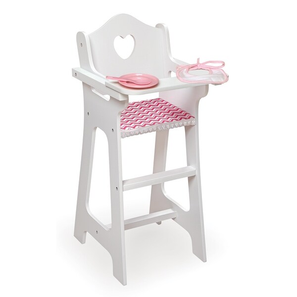 Badger Basket Doll High Chair with Accessories and Free Personalization Kit