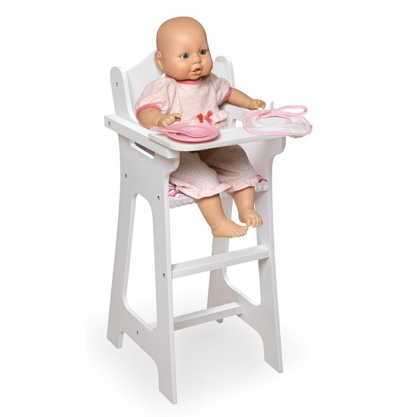 Badger Basket Doll High Chair with Accessories and Free Personalization Kit