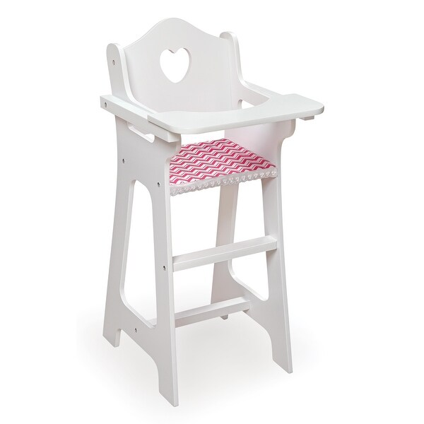 Badger Basket Doll High Chair with Accessories and Free Personalization Kit