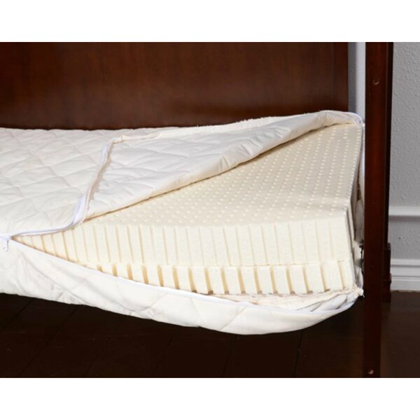 Natural Crib Mattress in White - Cream