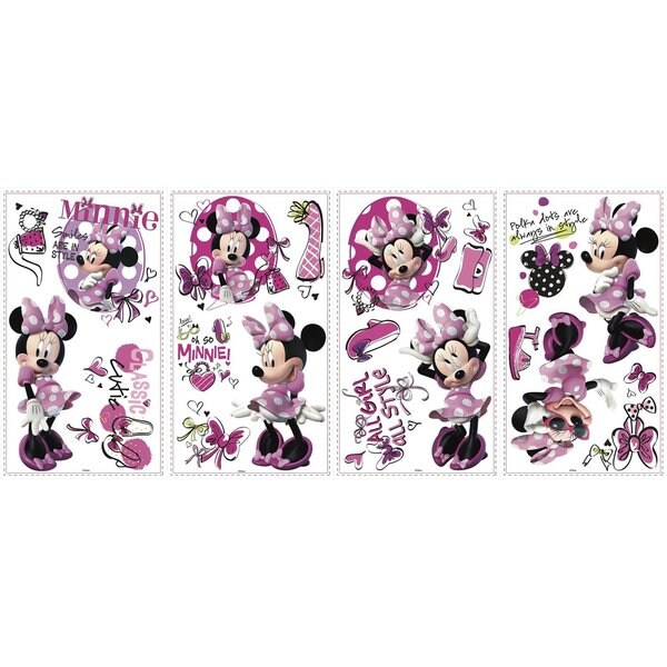 Disney Minnie Fashionista Peel and Stick Wall Decals