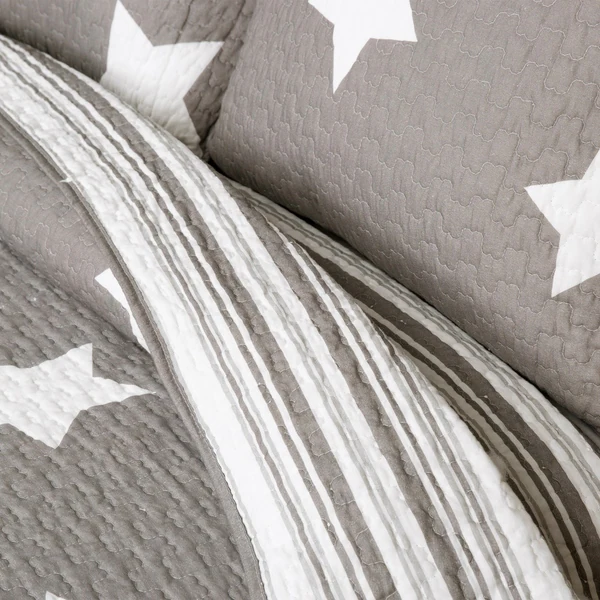 Lush Decor Star Pattern 3-piece Cotton Quilt Set