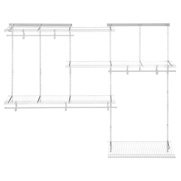 ClosetMaid ShelfTrack 60 - 96-inch Wide Adjustable Closet Organizer