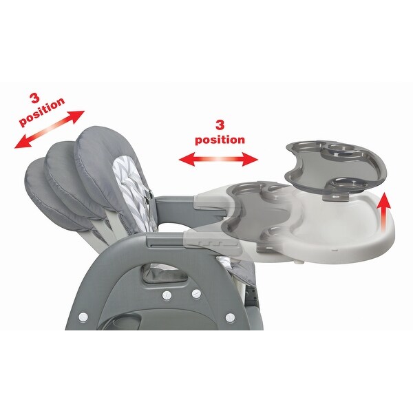 Badger Basket Envee II Baby High Chair with Playtable Conversion
