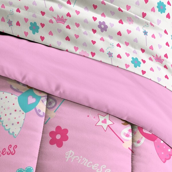 Dream Factory Magical Princess 4-piece Toddler Comforter Set