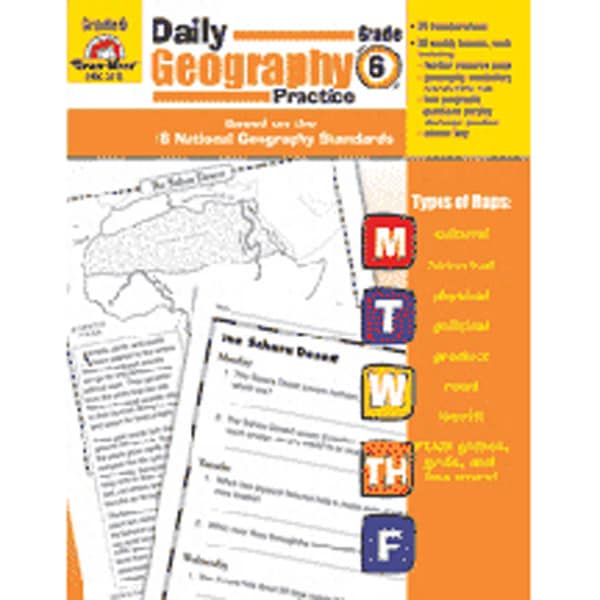 Evan-Moor Daily Geography Practice Book Grade 6+