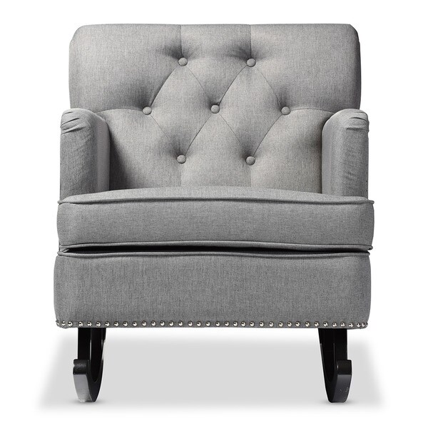 Contemporary Fabric Rocking Chair by Baxton Studio