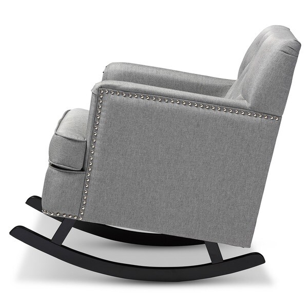 Contemporary Fabric Rocking Chair by Baxton Studio