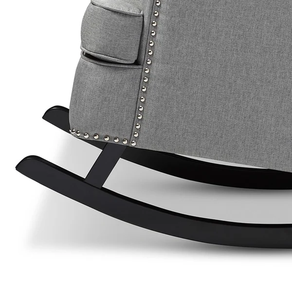 Contemporary Fabric Rocking Chair by Baxton Studio