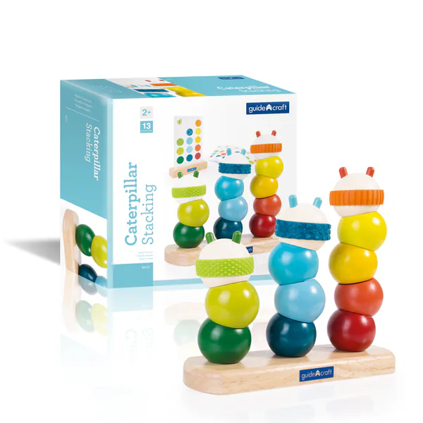 Caterpillar Stacking - Yellow/Blue