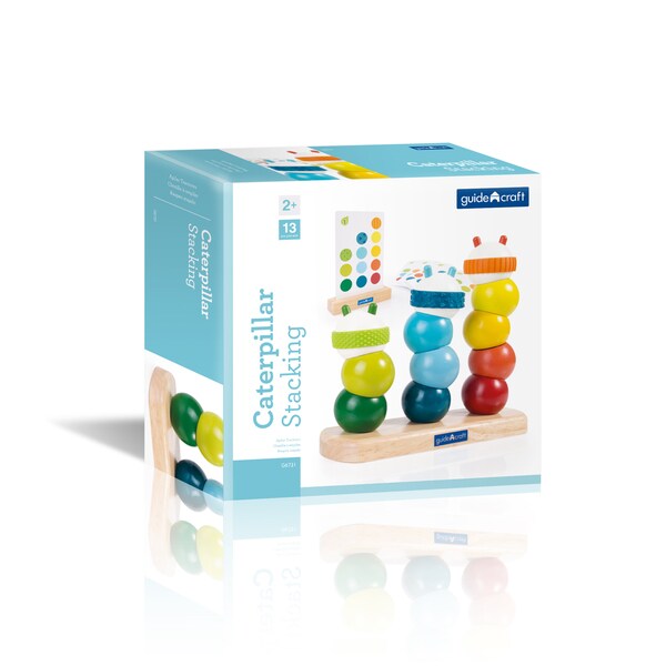 Caterpillar Stacking - Yellow/Blue 3 Caterpillar Stacking - Yellow/Blue