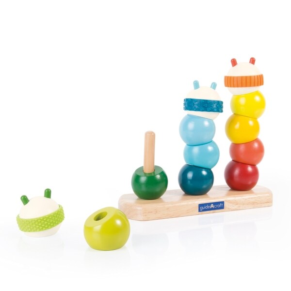 Caterpillar Stacking - Yellow/Blue 9 Caterpillar Stacking - Yellow/Blue
