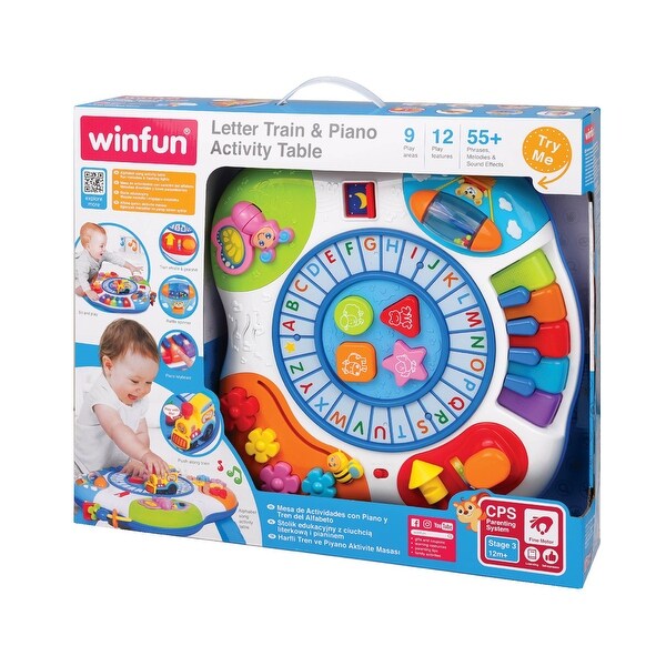 Letter, Train, and Piano Activity Table
