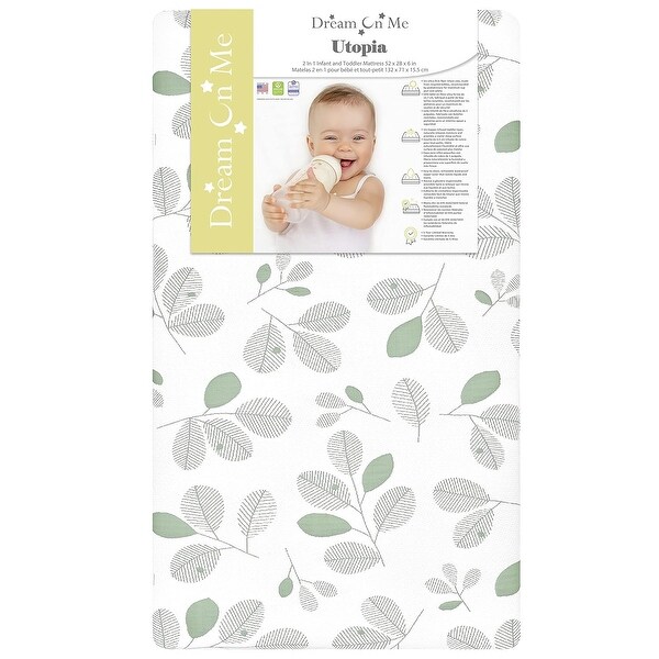 Dream On Me 2 in 1 Infant Crib and Toddler Bed Mattress