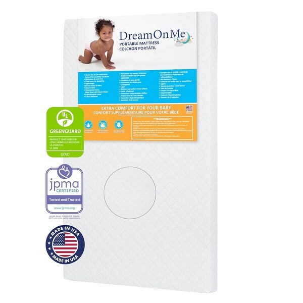 Dream On Me Sunset 3-inch Fiber Baby Crib Mattress