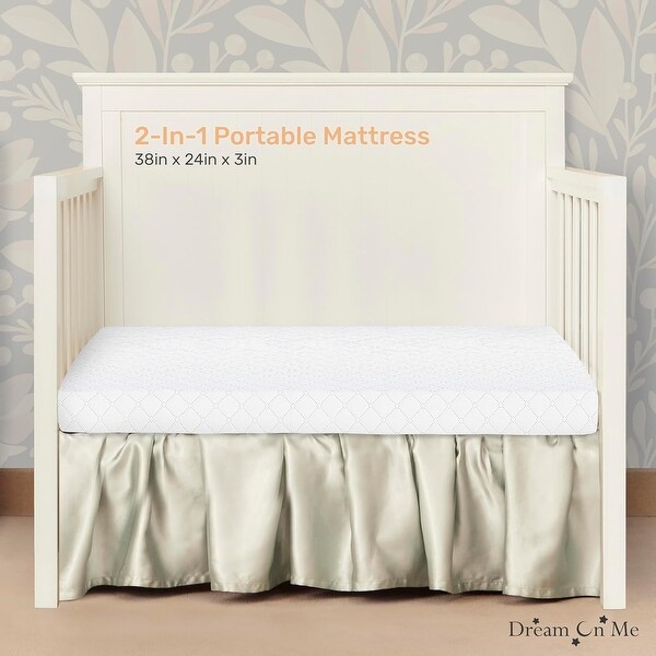 Dream On Me Sunset 3-inch Fiber Baby Crib Mattress