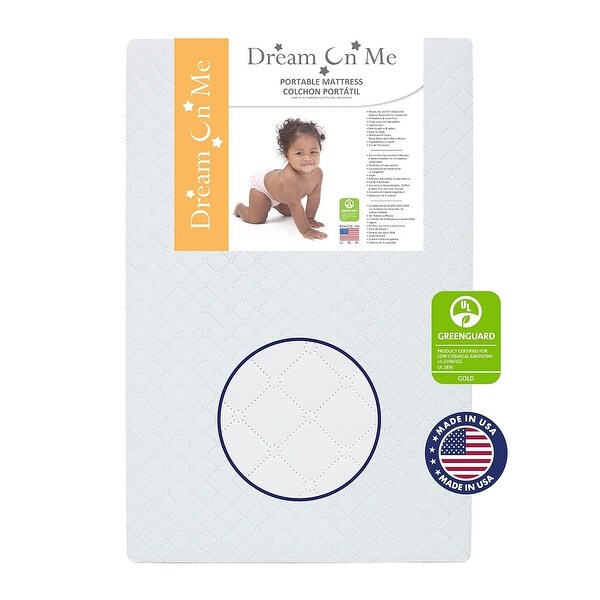 Dream On Me Holly 3-Inch Fiber Baby Crib Mattress