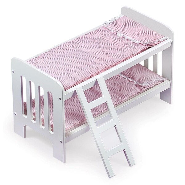 Badger Basket Doll Bunk Bed with Bedding and Ladder