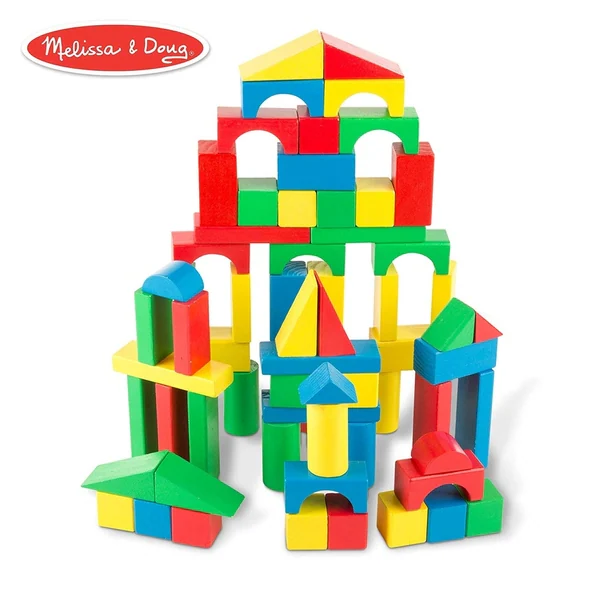 Melissa & Doug Set of 100 Wood Blocks