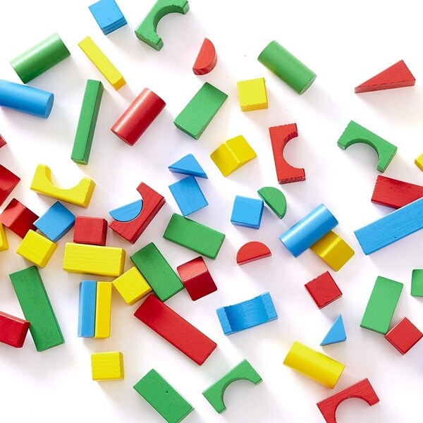 Melissa & Doug Set of 100 Wood Blocks
