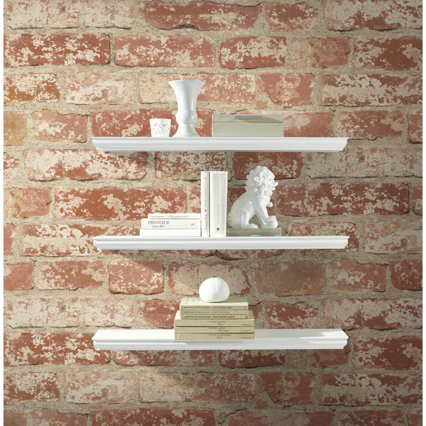 RoomMates Stuccoed Red Brick Peel and Stick Wall Decor
