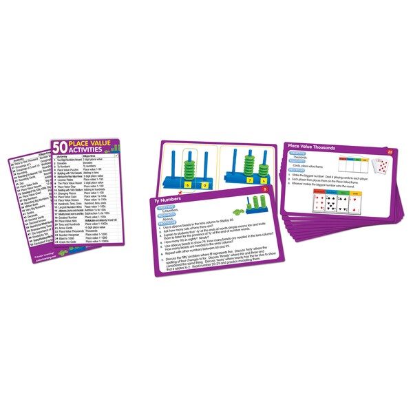 Junior Learning 50 Place Value Activities Plastic Learning Set