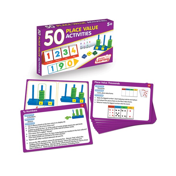 Junior Learning 50 Place Value Activities Plastic Learning Set 3 Junior Learning 50 Place Value Activities Plastic Learning Set