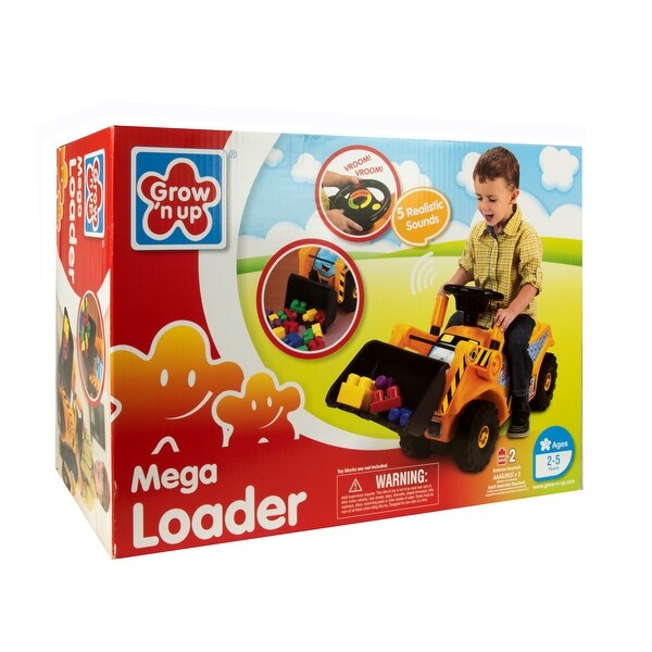 Grow 'N Up Mega Loader Ride On Foot to Floor