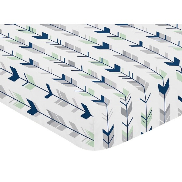 Sweet Jojo Designs Grey and Mint Mod Arrow Collection Fitted Crib Sheet 4 Sweet Jojo Designs Grey and Mint Mod Arrow Collection Fitted Crib Sheet