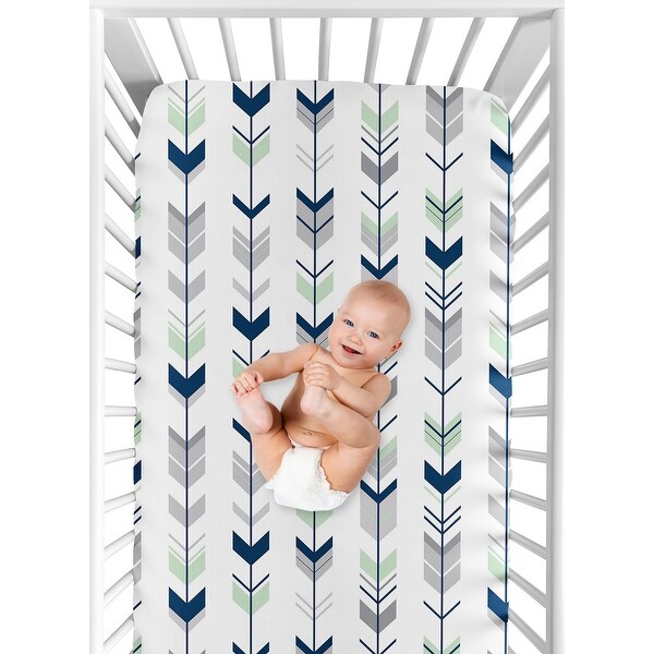 Sweet Jojo Designs Grey and Mint Mod Arrow Collection Fitted Crib Sheet 5 Sweet Jojo Designs Grey and Mint Mod Arrow Collection Fitted Crib Sheet