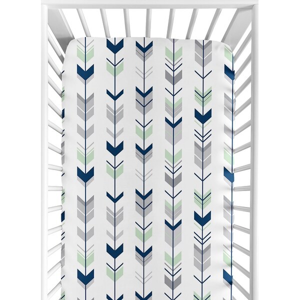 Sweet Jojo Designs Grey and Mint Mod Arrow Collection Fitted Crib Sheet 8 Sweet Jojo Designs Grey and Mint Mod Arrow Collection Fitted Crib Sheet