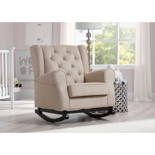 Delta Children Emma Nursery Rocking Chair, Ecru