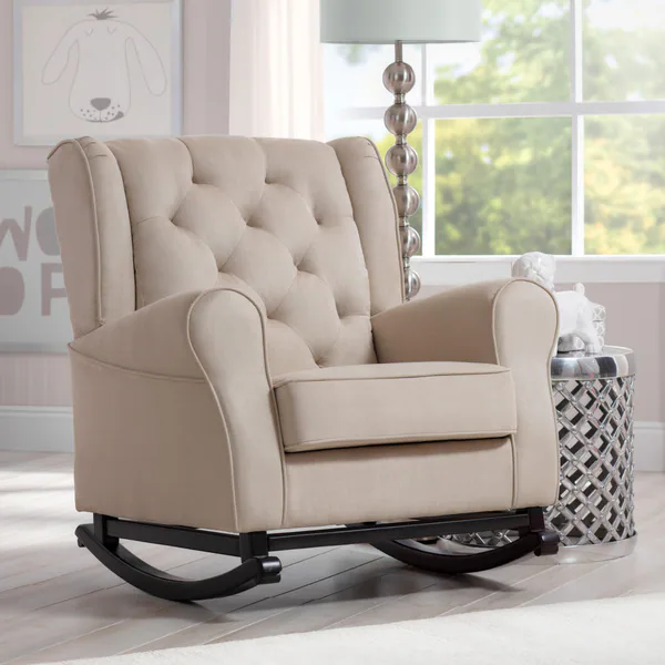 Delta Children Emma Nursery Rocking Chair, Ecru