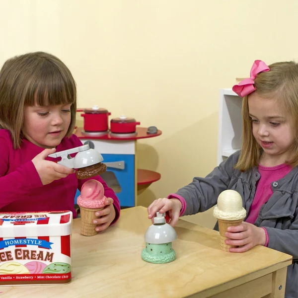 Melissa & Doug Scoop & Stack Ice Cream Cone Playset - Multi