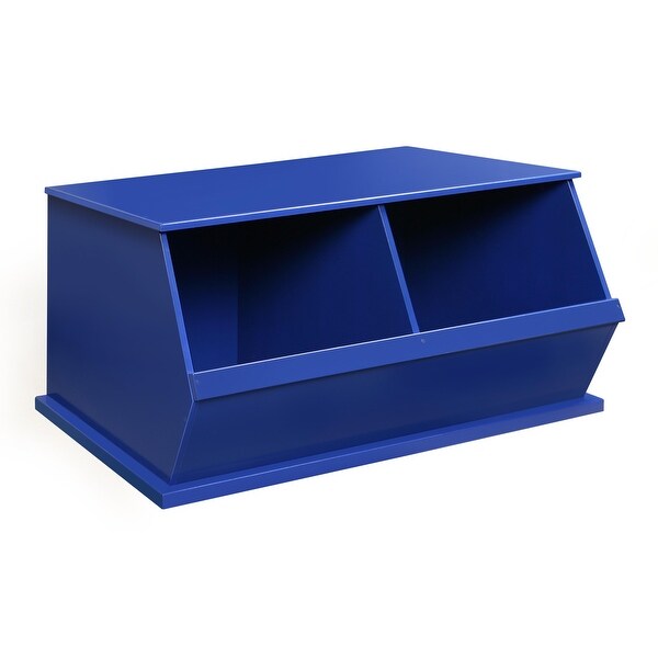 Badger Basket Two Bin Stackable Storage Cubby 22 Badger Basket Two Bin Stackable Storage Cubby