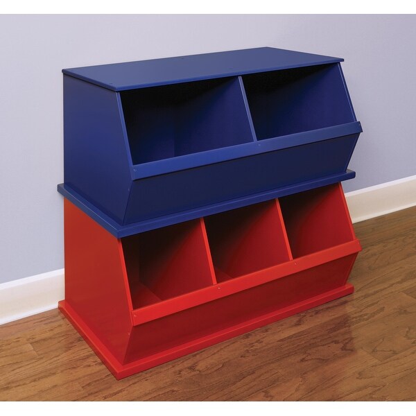 Badger Basket Two Bin Stackable Storage Cubby 24 Badger Basket Two Bin Stackable Storage Cubby