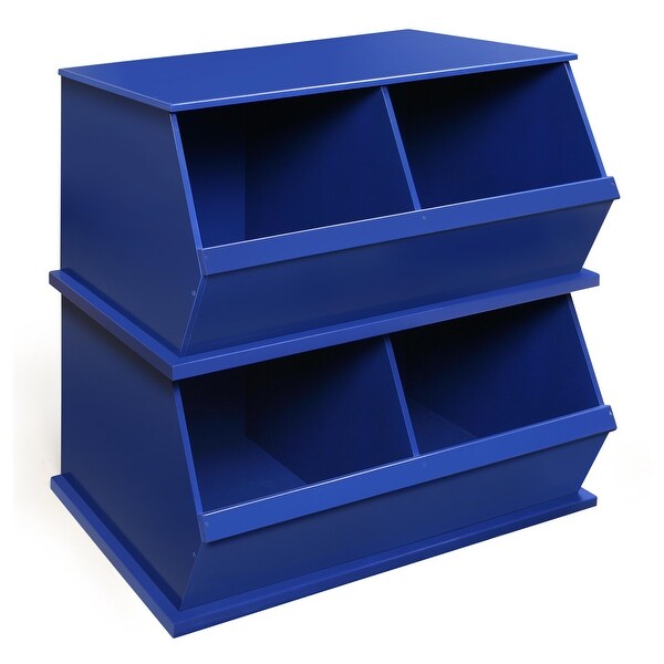 Badger Basket Two Bin Stackable Storage Cubby 26 Badger Basket Two Bin Stackable Storage Cubby