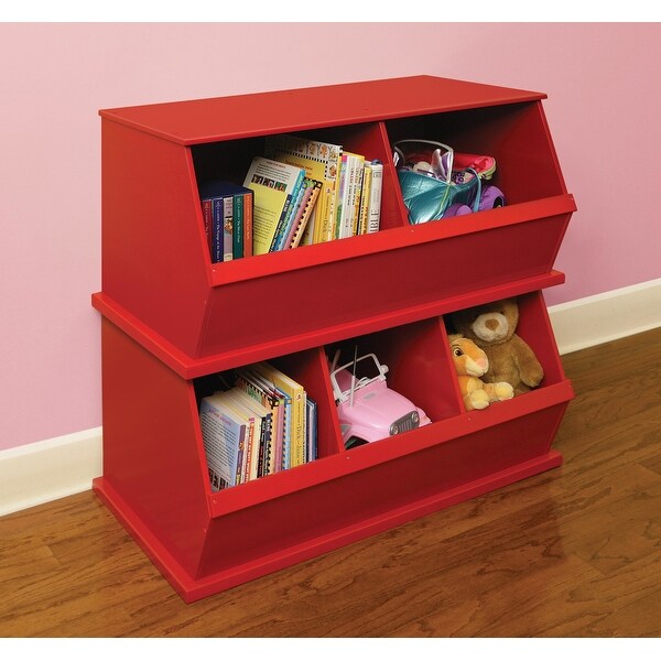 Badger Basket Two Bin Stackable Storage Cubby 38 Badger Basket Two Bin Stackable Storage Cubby