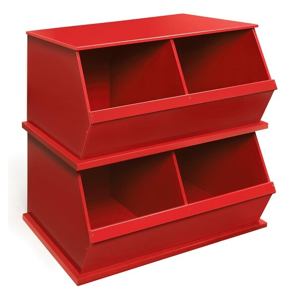 Badger Basket Two Bin Stackable Storage Cubby 39 Badger Basket Two Bin Stackable Storage Cubby