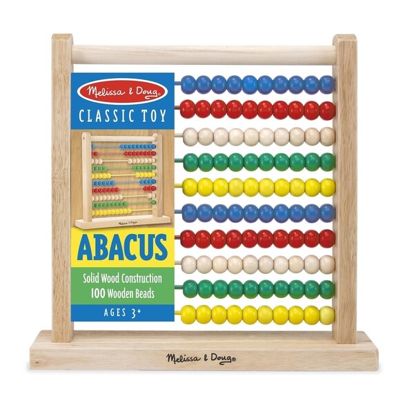 Melissa & Doug Abacus Classic Wooden Toy - Multi